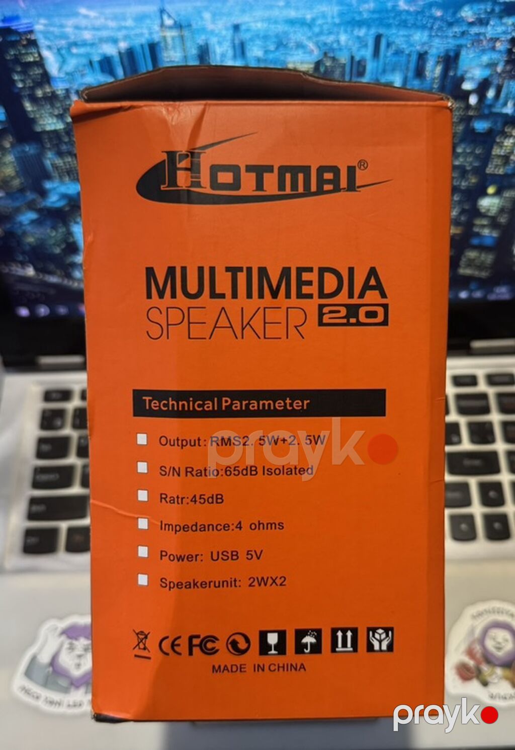 Hotmai Multimedia Speaker 2.0 – HT-09 - 2.0 masaüstü akustik sistem - — Dinamiklər, subvuferler, Bakı (3)