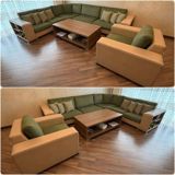 İşlənmiş, Divan, 2 kreslo, Bazasız, Açılmayan — Furniture