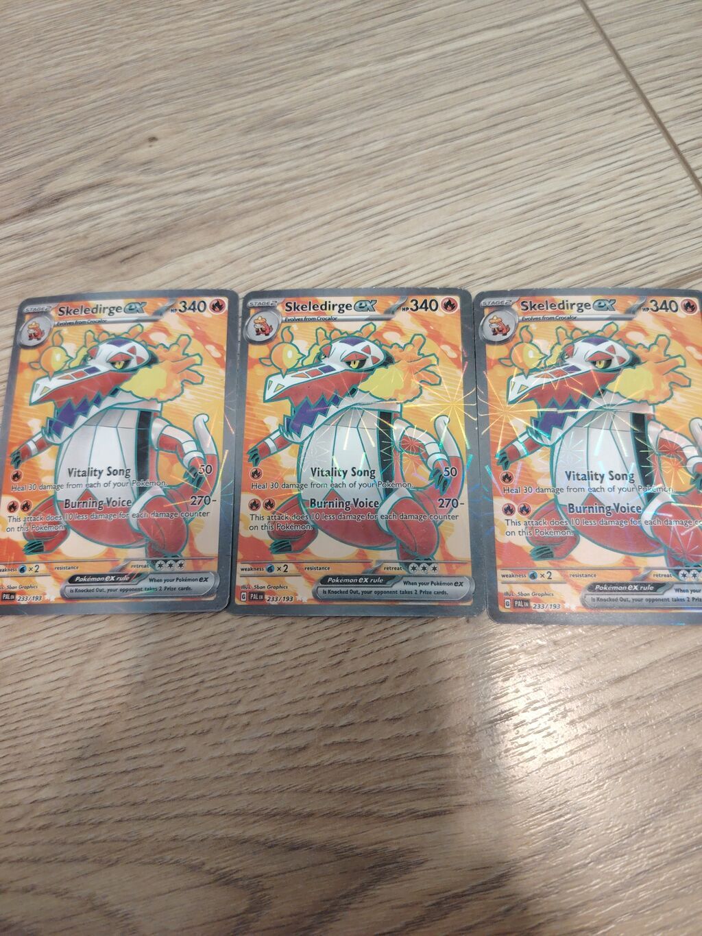Pokémon TCG – 3 ədəd Skeledirge ex (Full Art Holo) - Kart: Skeledirge — Mallar, Sumqayıt