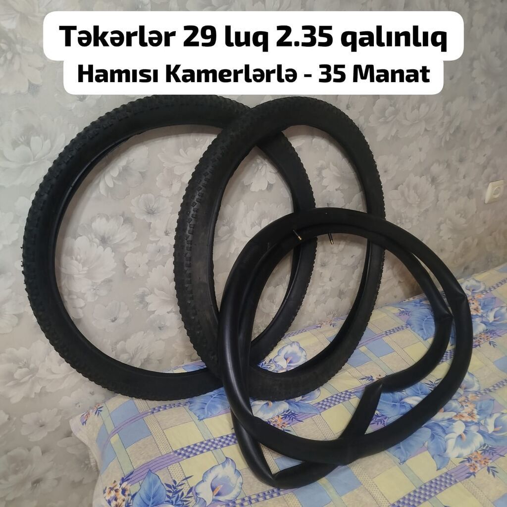 Velosiped təkərləri və kameralar dəsti - Ölçü: 29" - Eni: 2.35 - — Mallar, Bakı
