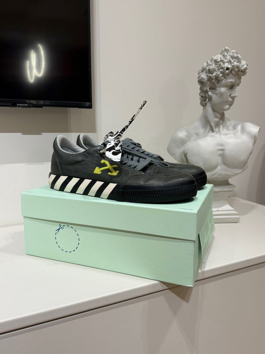 İdman ayaqqabısı Off-White Low Vulc Grey Green Fluo — Şəxsi əşyalar, Bakı