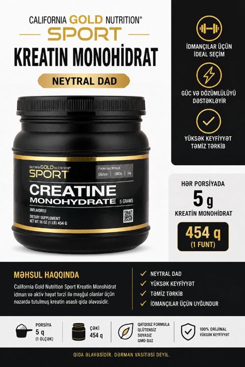 Kreatin Çəki: 201 - 500 g, Yeni