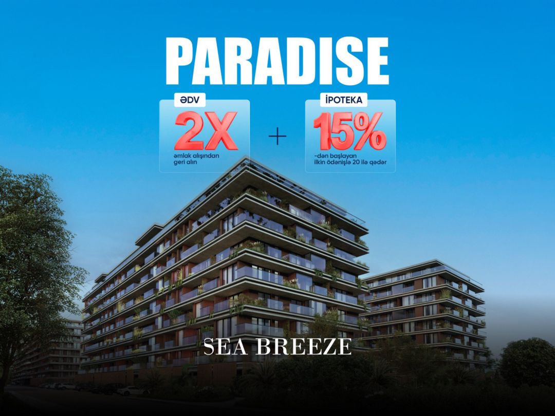 Satılır 1 otaqlı yeni tikili 53.7 m² — Mənzil, Bakı