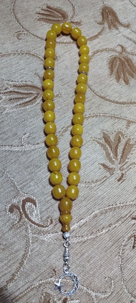 Sıxma kəhrəba təsbeh - Material: 100% reçinə – Alman faturalı “sıkma — Bakı