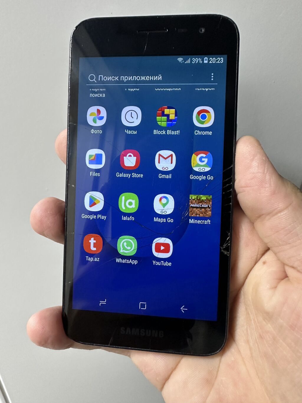 Samsung Galaxy J2 Pro 2018, 8 GB, rəng - Qara, Zəmanət, Kredit, Qırıq — Samsung, Bakı (2)