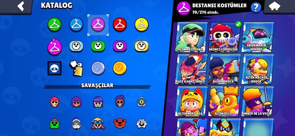 Brawl Stars hesabda 250+ kostüm var nadir emojiler nadir köstümler var — Mallar, Cəlilabad (7)
