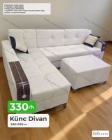 Künc divan – 240×150 sm - Açılan, bazalı mexanizm - 2 ədəd yastıq — Mebel
