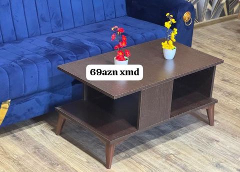 Düz masa, Açılmayan, Təkərsiz, Teksturalı laminat, Zəmanətsiz — ucuz.mebel — Jurnal masaları