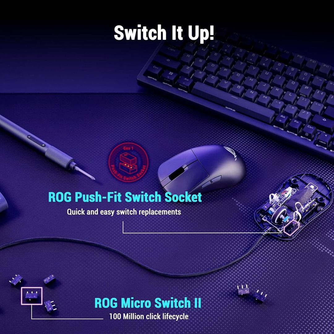 ASUS ROG Harpe Mini Core Wired Mouse — Periferik cihazlar, Bakı (9)