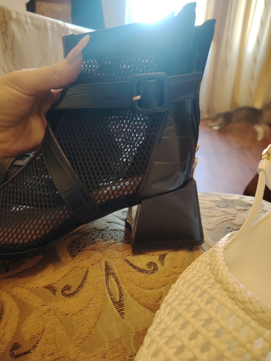 Məhsul: Qadın ayaqqabıları – 2 cüt 1) Qara torlu sandal/bootie - — Şəxsi əşyalar, Bakı