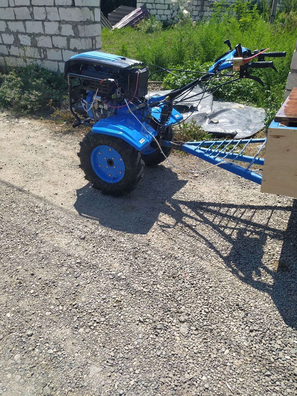 Yük daşıma üçün qoşqulu Mini Matablok islenmeyib 25at gücü boş boşuna — Motobloklar, Qazax (9)