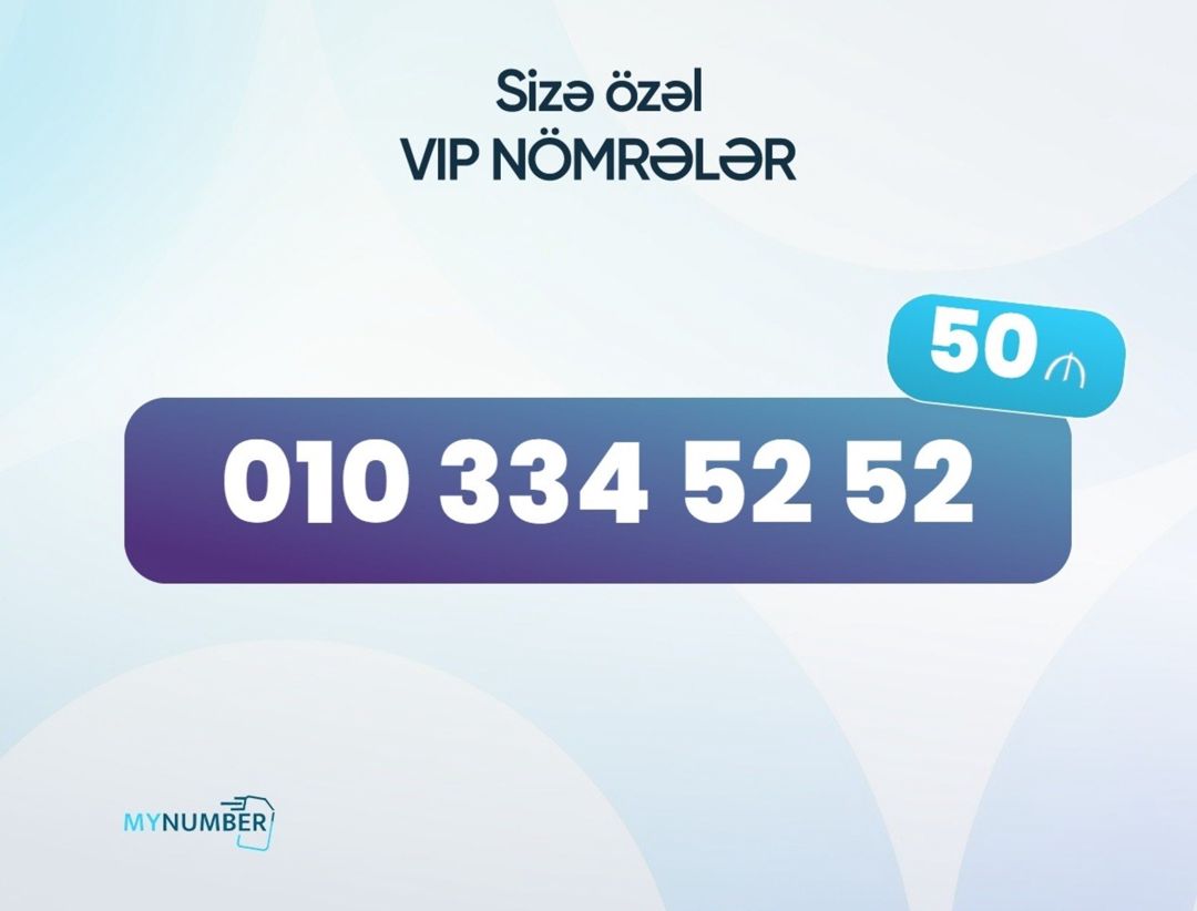 Azercell nömrə – (010) 334-52-52 — Elektronika, Bakı