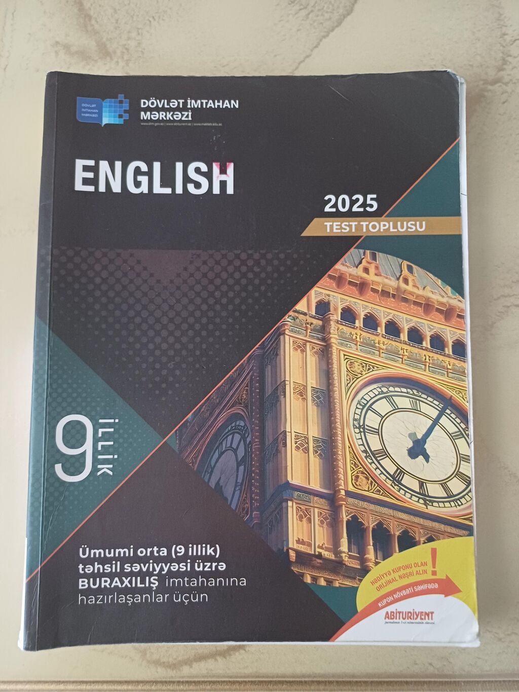 Məhsul: İngilis dili 9 illik – 2025 Test Toplusu Xüsusiyyətlər: - — Kitablar və jurnallar, Xırdalan