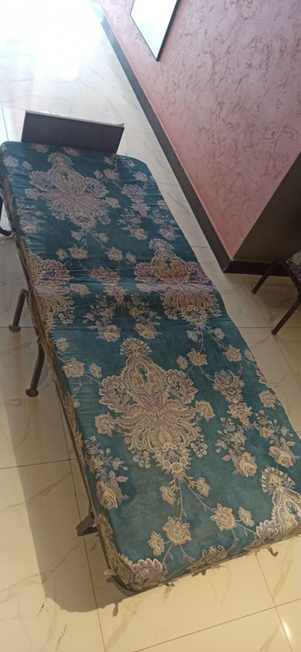 Metal karkaslı qatlanan çarpayı - Portativ, yığma-açma mexanizmli tək — Mebel, Bakı (4)