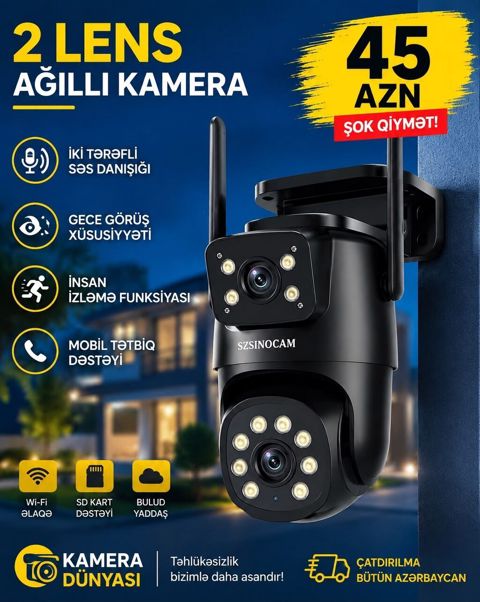 Təhlükəsizlik kamerası – SZSINOCAM Xüsusiyyətlər: - İki tərəfli səs