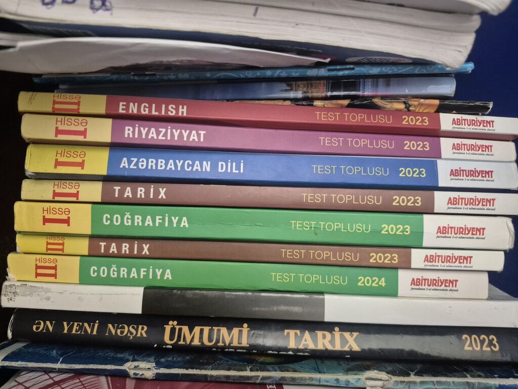 Abituriyent üçün “Test Toplusu” dərslikləri paketi Hamsı razilasma