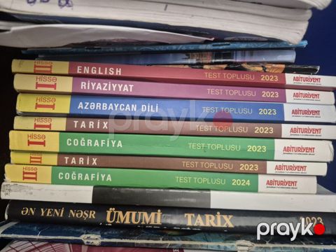 Abituriyent üçün “Test Toplusu” dərslikləri paketi Hamsı razilasma