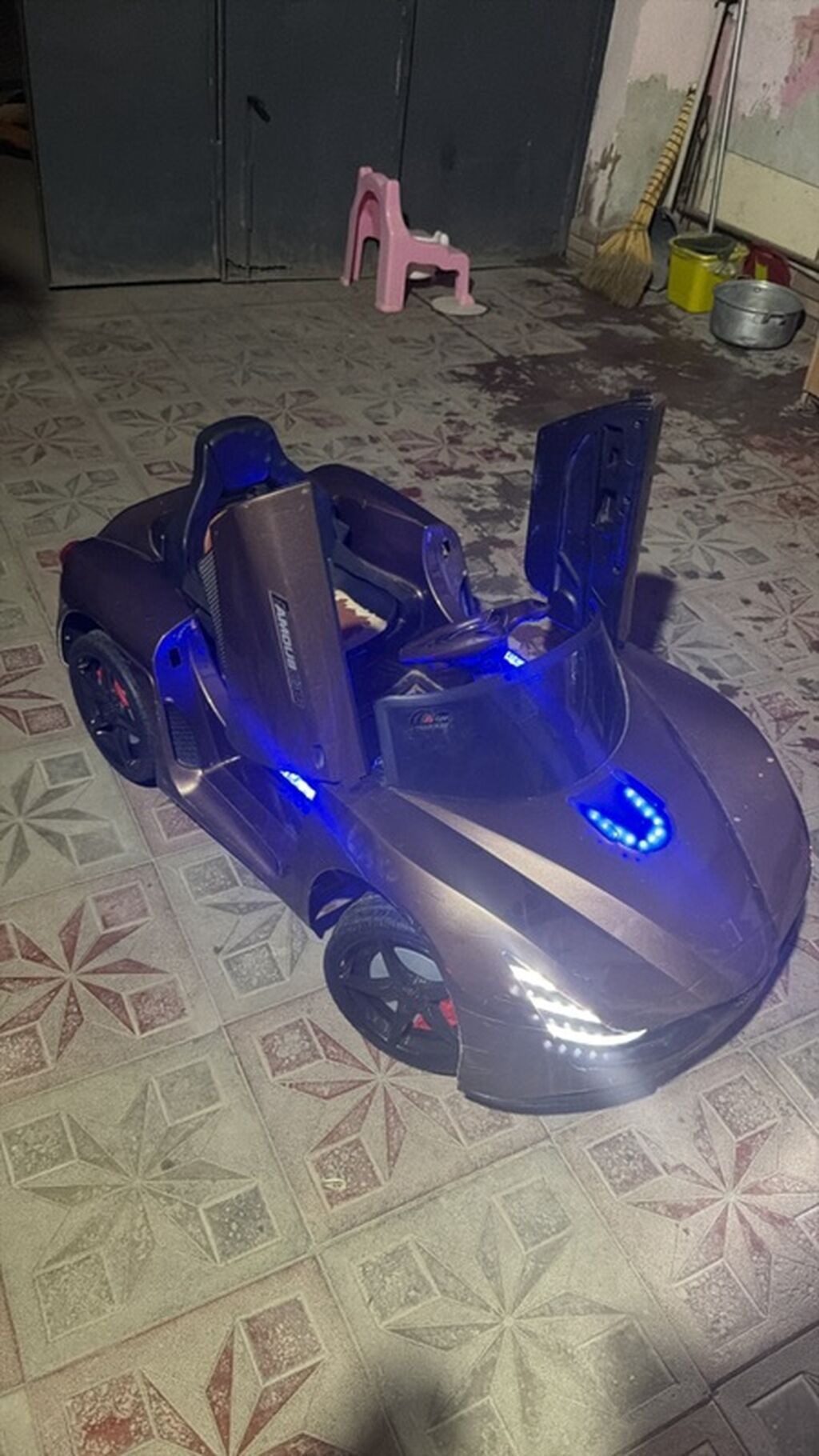 Uşaq elektrik maşını – LaFerrari üslubunda, qəhvəyi metalik — Uşaq nəqliyyatı, Bakı (9)