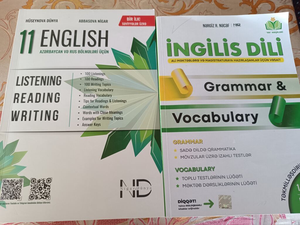 İngilis dili hazırlıq kitabları satılır Vəziyyəti: Çox səliqəli — Kitablar və jurnallar, Bakı