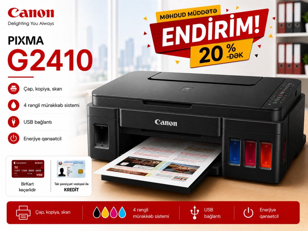 Printer Canon PIXMA G2410 — Elektronika, Bakı