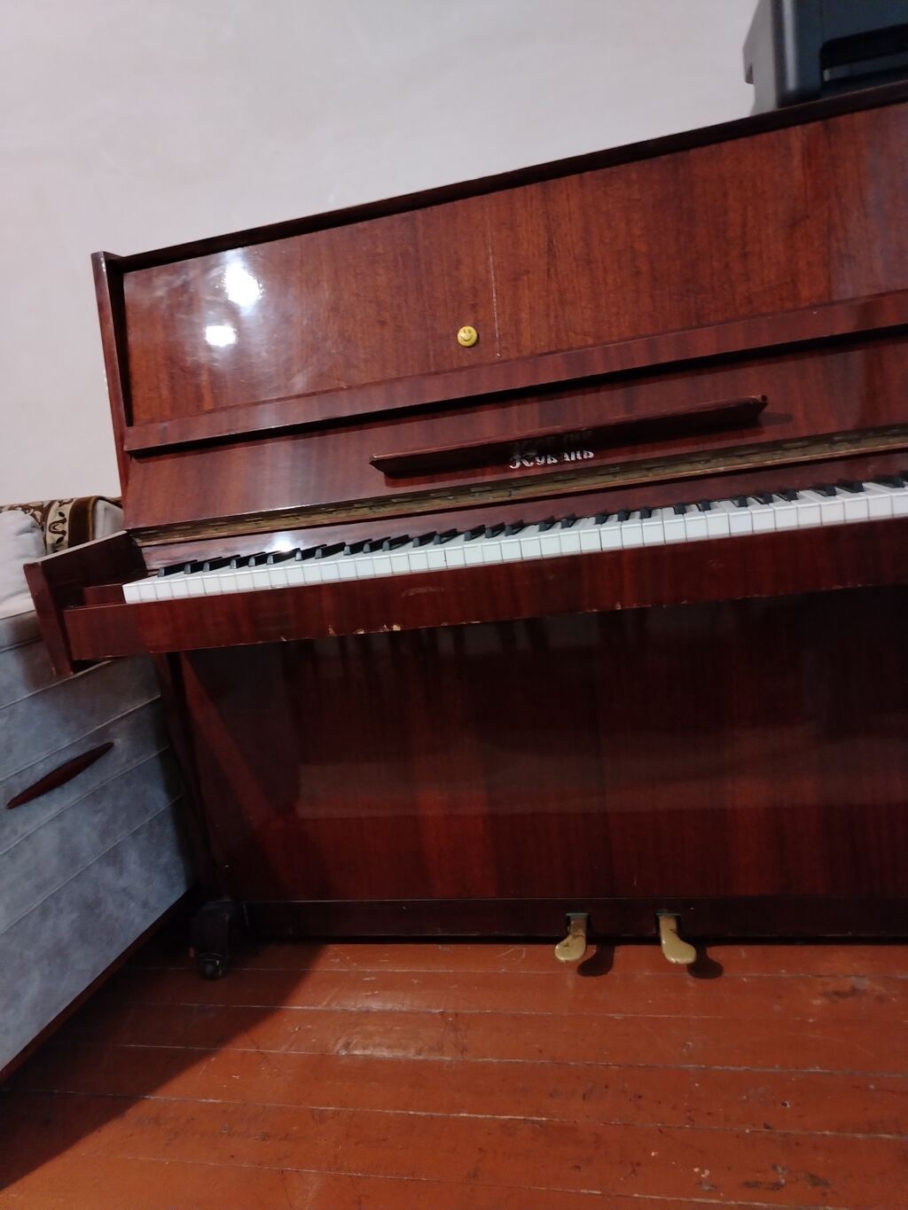 Akkustik vertikal piano –Kuban klassik qəhvəyi cilalı korpus, 88 — Musiqiə alətləri, Mingəçevir (7)