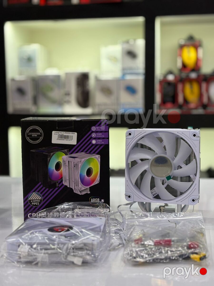 Argb CPU Fan "LovingCool LC-R6000W White" — Elektronika, Bakı (4)