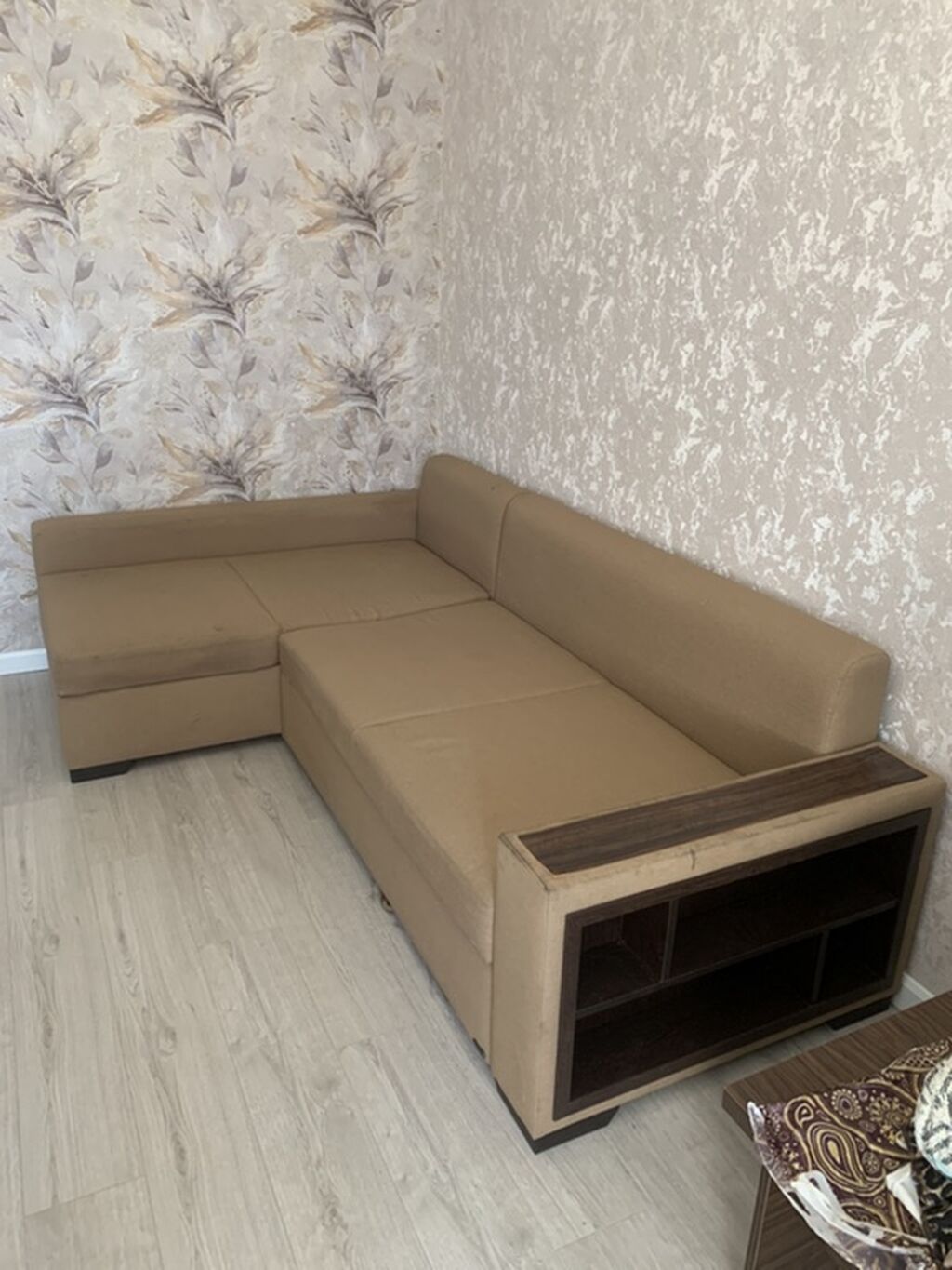Künc divan – çevrilən yataq funksiyalı, saxlama bölmələri ilə - — Mebel, Bakı (3)