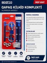 Sparco qapaq kilidi komplekti — alüminium anodizli — Spare Parts & Accessories