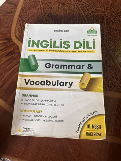 Məhsul: İngilis Dili – Grammar & Vocabulary (Nərgiz R. Nəcəf)