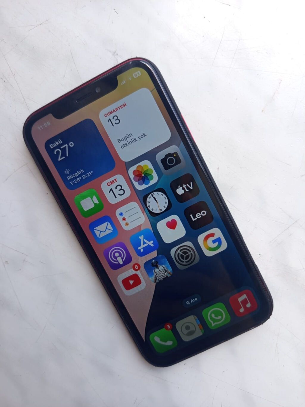 IPhone Xr, 128 GB, Qara, Face ID — Apple iPhone, Şirvan
