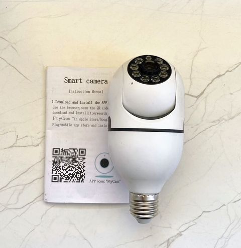Ağıllı Wi‑Fi lamp‑patron kamerasi. Təzədir. 2 ədəd fərqli formada