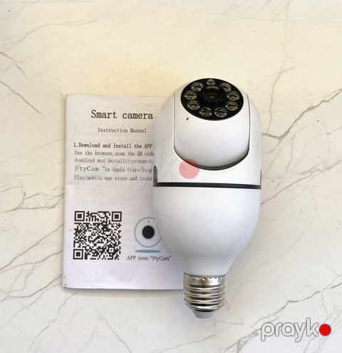 Ağıllı Wi‑Fi lamp‑patron kamerasi. Təzədir. 2 ədəd fərqli formada