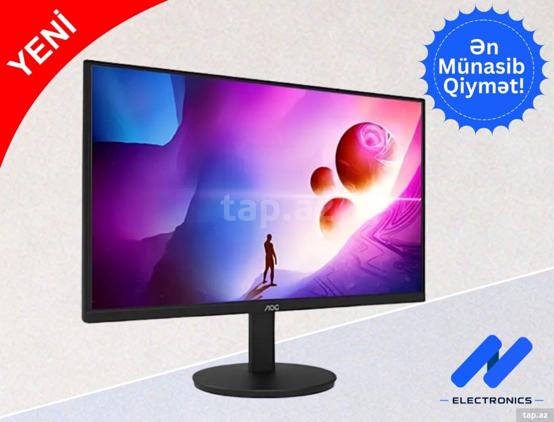 Monitor AOC 24E11XHM 24" 100Hz (VA Panel) — Elektronika, Bakı (2)