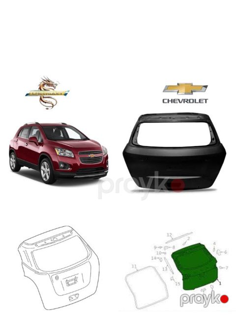"Chevrolet Trax 2015" arxa baqajı