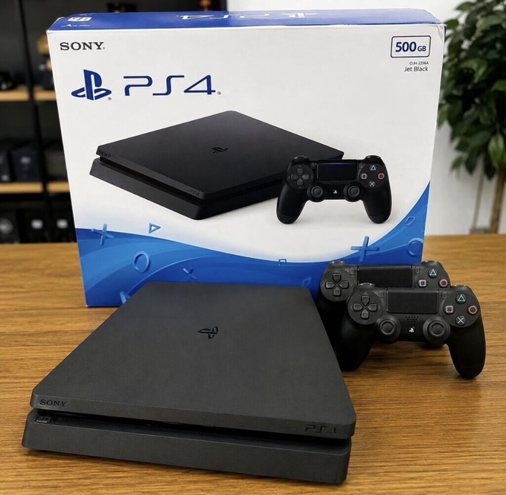 İkinci əl Sony PlayStation 4 Slim Qutu ilə Xüsusiyyətlər: - Model — Elektronika, Digah