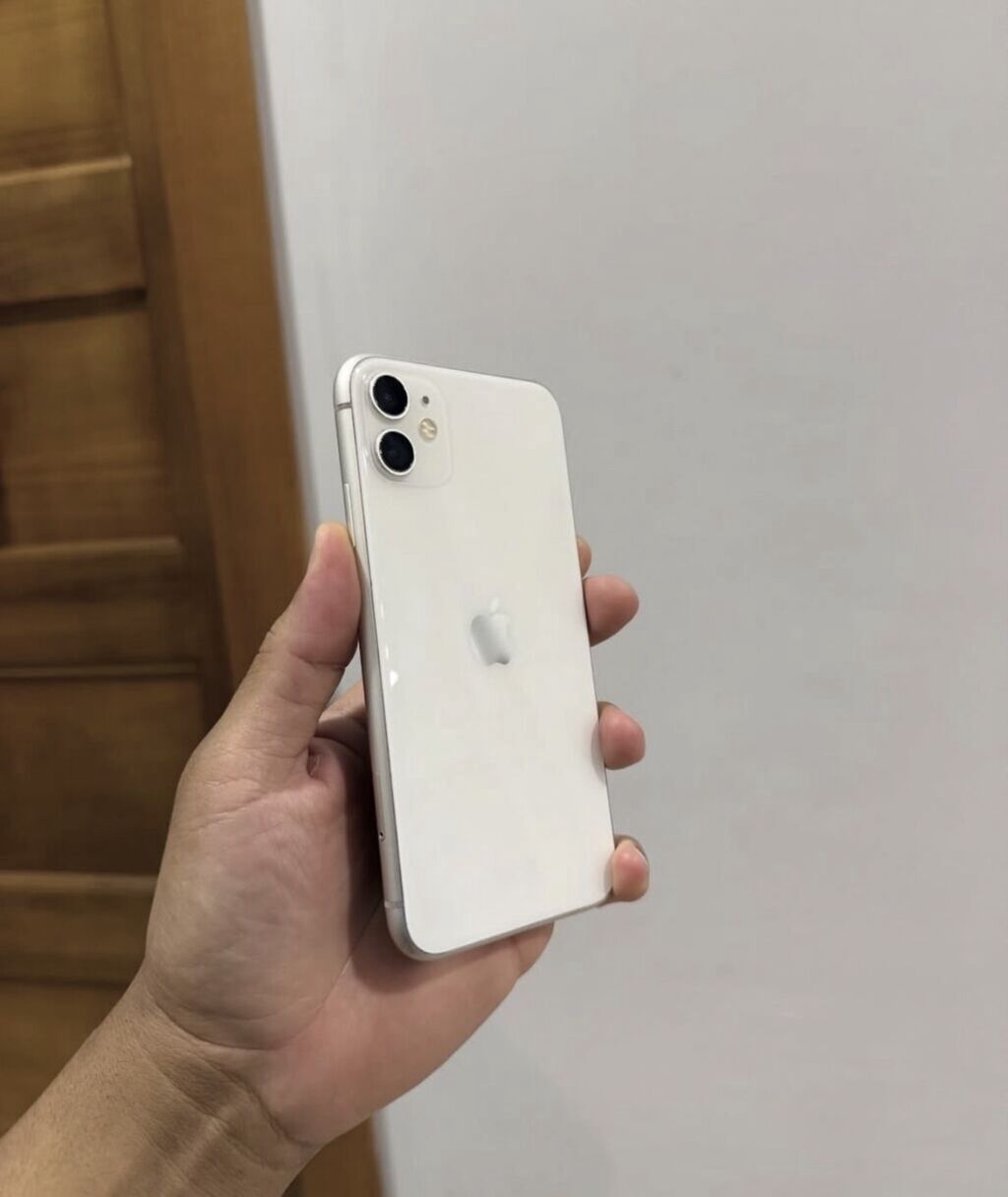 iPhone 11, 128 GB, Ağ rəng, Zəmanət, Simsiz şarj