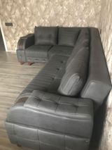 Künc divan, Yeni, Açılan, Bazalı, Süni dəri — Mebel