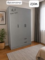 G_1 model geyim şkafı - Ölçü: 200 × 120 × 47 sm (şəkildə göstərilib) — Mebel