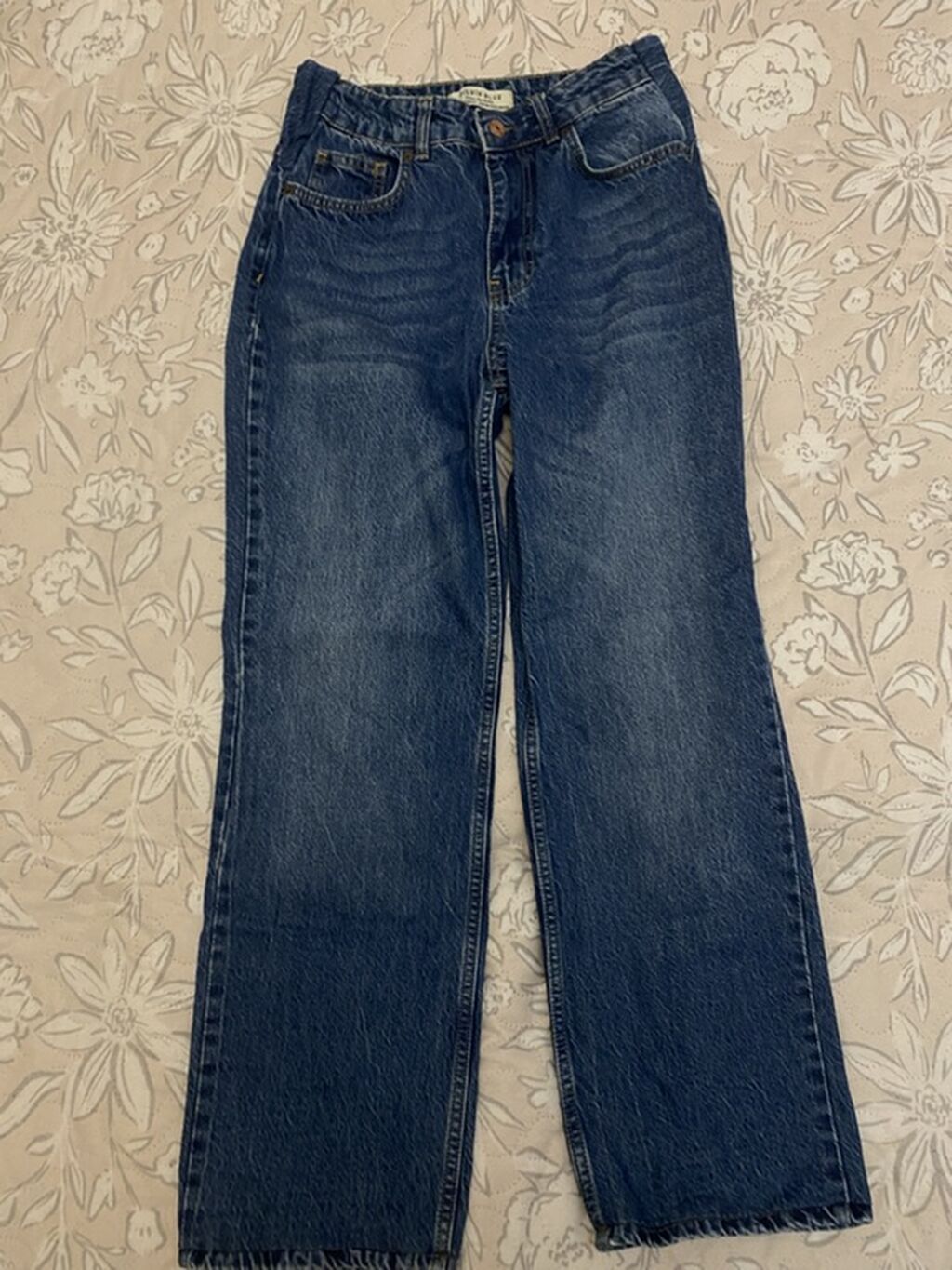 Klassik mavi denim cins şalvar Dilvin, 36 ölçü