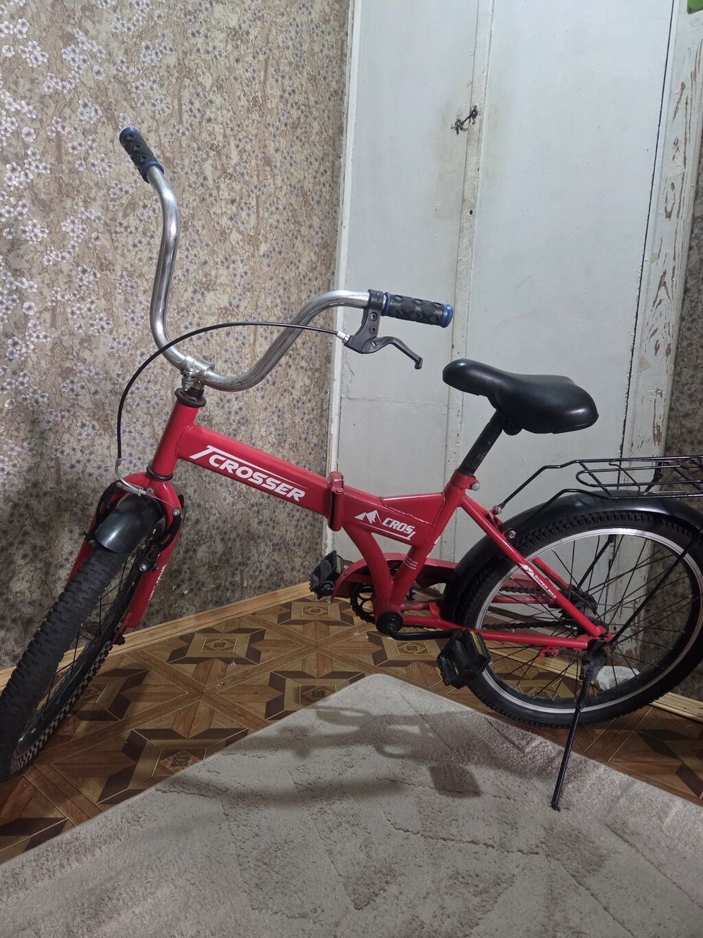 Crosser uşaq velosipedi - Rəng: qırmızı - Çərçivə: polad, klassik — Uşaq velosipedləri, Bakı (6)