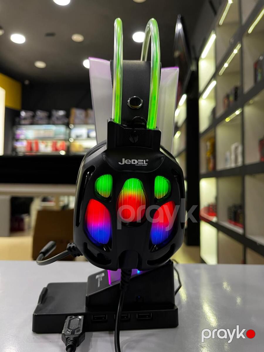 RGB Gaming qulaqlıq Jedel GH619 Stereo 7.1 Surround USB — Elektronika, Bakı (3)