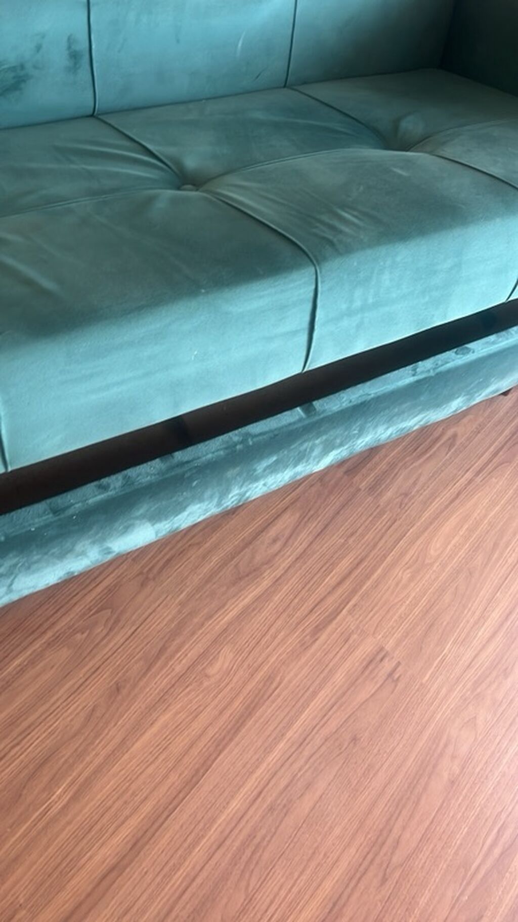 Qatlanan divan–çarpayı, smaragd-yaşıl rəngdə - Mexanizm: klik-klak — Mebel, Bakı (3)