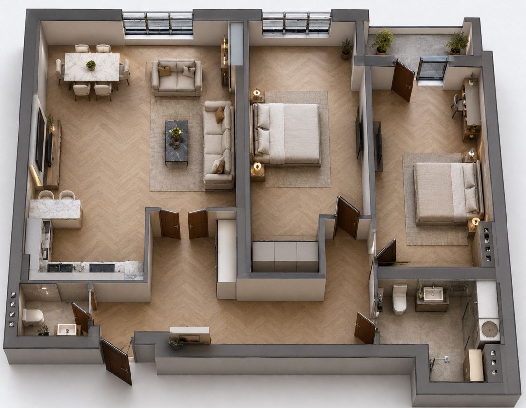 Satılır 3 otaqlı yeni tikili 113 m² — Mənzil, Bakı (12)