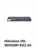 Hikvision DS-3E0326P-E(C) 24-port PoE şəbəkə keçidi - 24 x 10/100 — Коммутаторы и маршрутизаторы