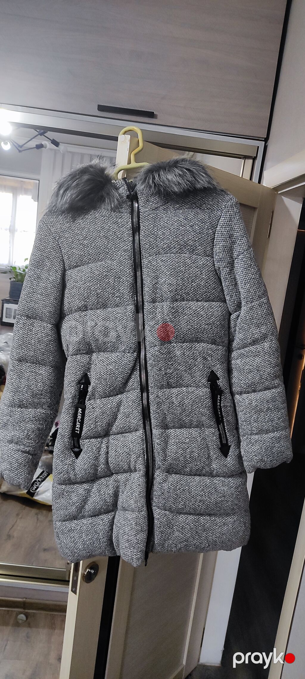 Palto, 2XL, rəng - Boz — Şəxsi əşyalar, Bakı (3)