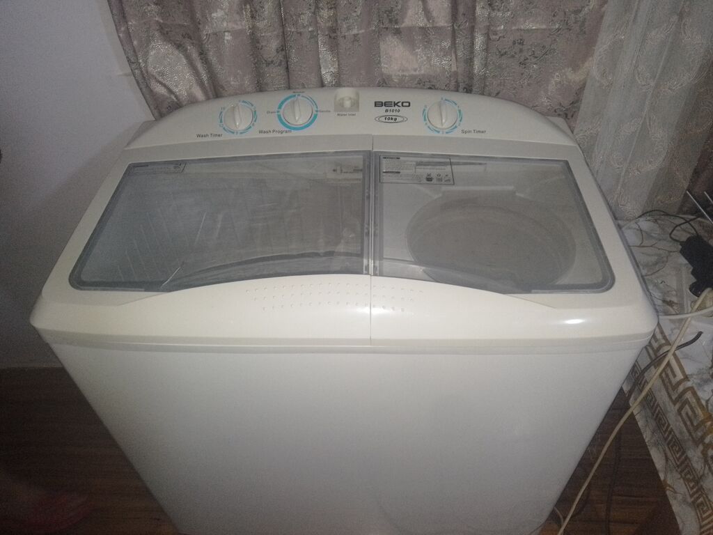 Paltaryuyan maşın Beko, 10 kq, Yeni, Yarımavtomat, Qurutmasız — Paltaryuyan maşınlar, Bakı (3)