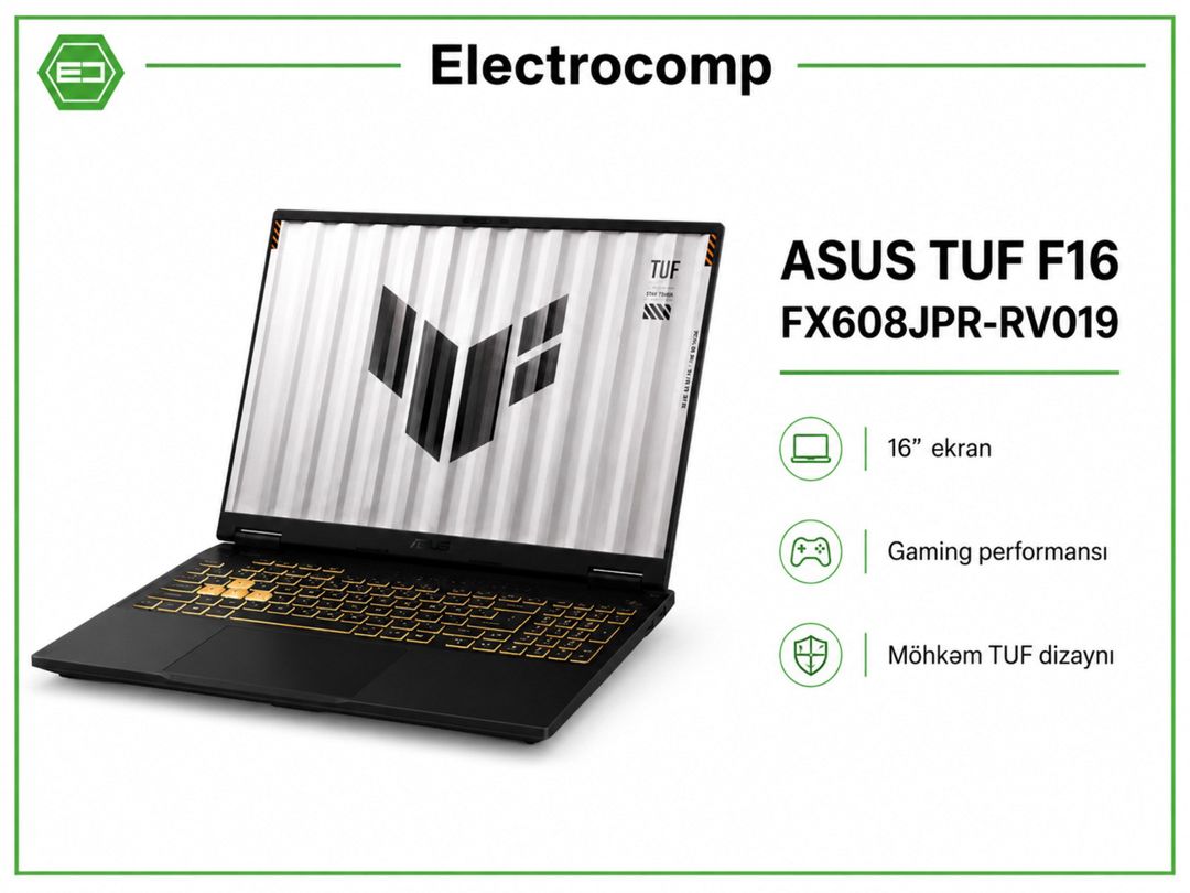Noutbuk ASUS TUF F16 FX608JPR-RV019 — Elektronika, Bakı