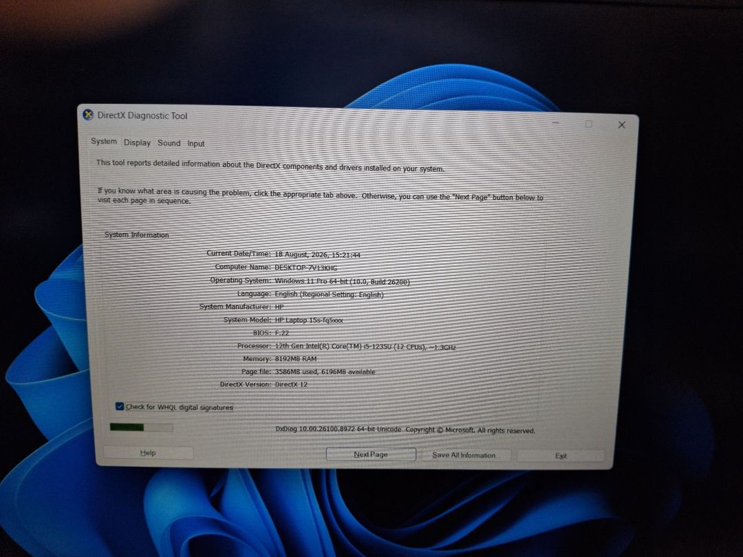 Noutbuk HP i5 1235U 8gb Ram 512 gb ssd — Noutbuklar, Bakı (9)