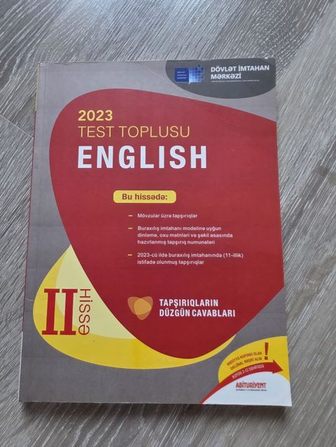 2023 Test Toplusu — English (II hissə), DİM, 11-ci sinif