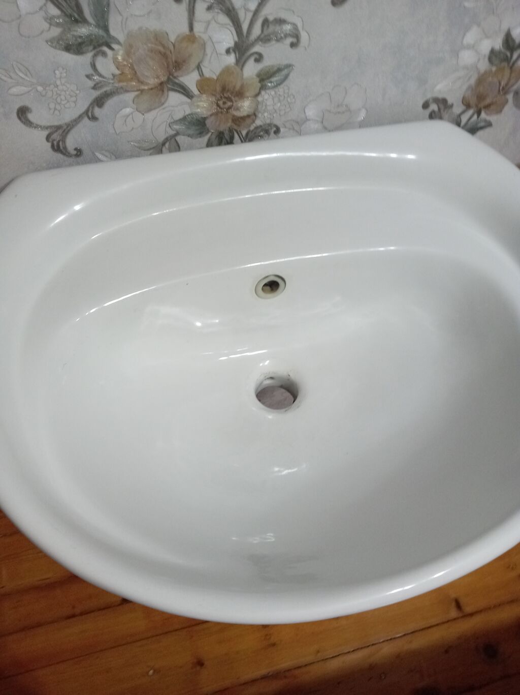 Piedestal lavabosu – keramika, klassik dizayn - Material: yüksək — Santexnika, Sumqayıt (2)